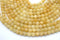 Yellow Jade Gemstone Beads, 8mm, Round